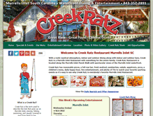 Tablet Screenshot of creekratz.com